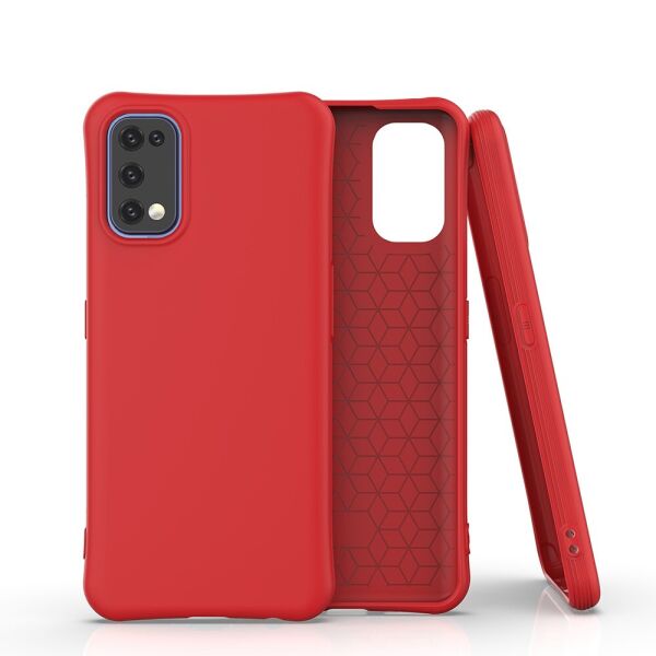 

Чехол для Realme 7 Pro RMX2170 силиконовый матовый, Fresh Series, Красный