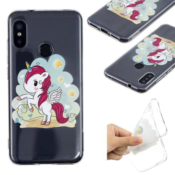 

Чехол накладка для Xiaomi Mi A2 Lite / Xiaomi Redmi 6 Pro силиконовый, Единорог