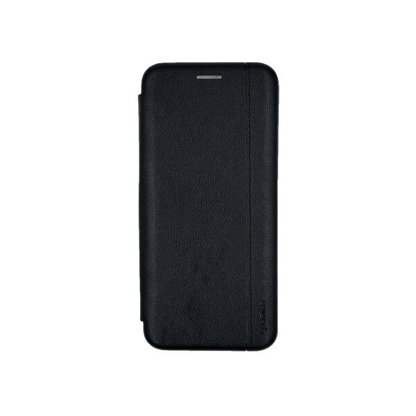 

Чехол книжка для Huawei Y6 2019 боковой из натуральной кожи, Gelius, Черный