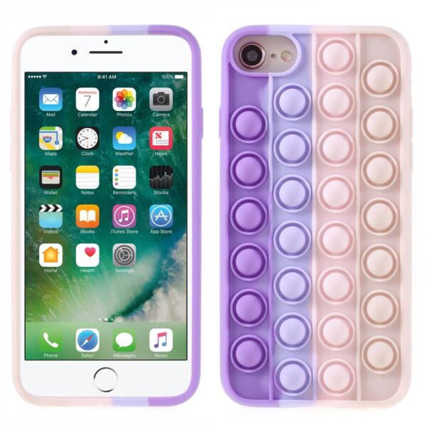 

Чехол антистресс Pop It для iPhone 6S силиконовый, Bubble, Фиолетовый