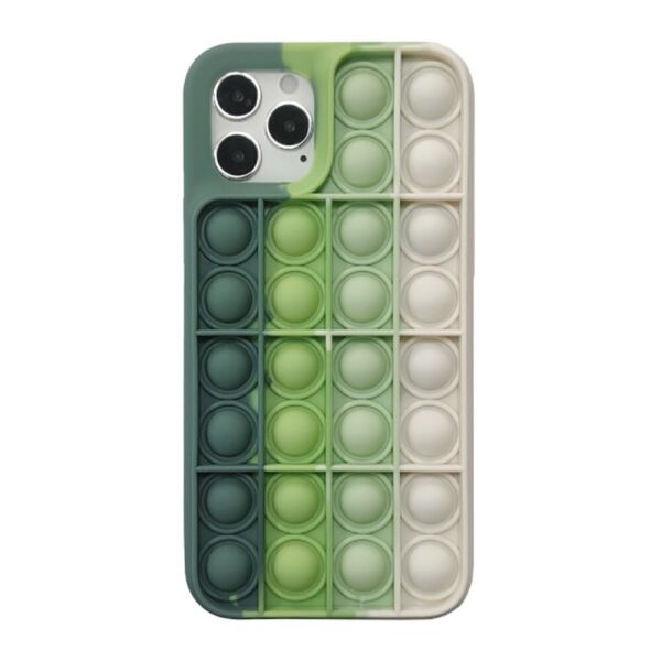 

Чехол антистресс Pop It для iPhone 11 силиконовый, Светло-зеленый