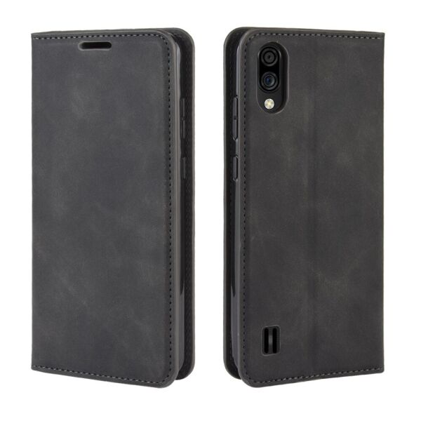 

Чехол книжка для ZTE Blade A5 2020 с отсеком для визиток, Velvet (ЗТЕ Блейд А5 2020), Черный