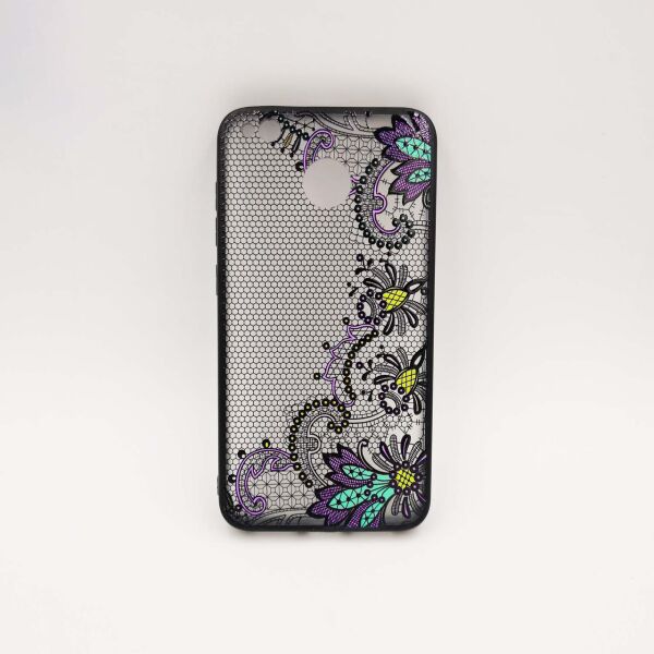 

Чехол накладка для Xiaomi Redmi 4X пластиковый с силиконовой рамкой Rock Tatoo Art Series, Цветочный принт
