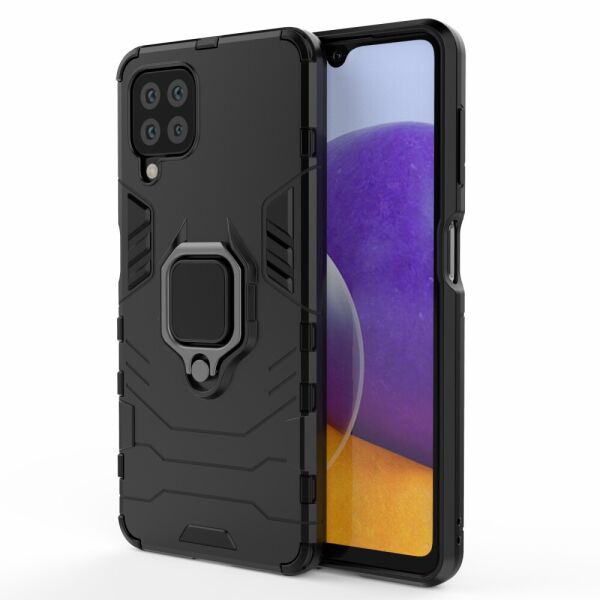 

Противоударный чехол для Samsung Galaxy M32 M325 с кольцом, Robot Case, Черный