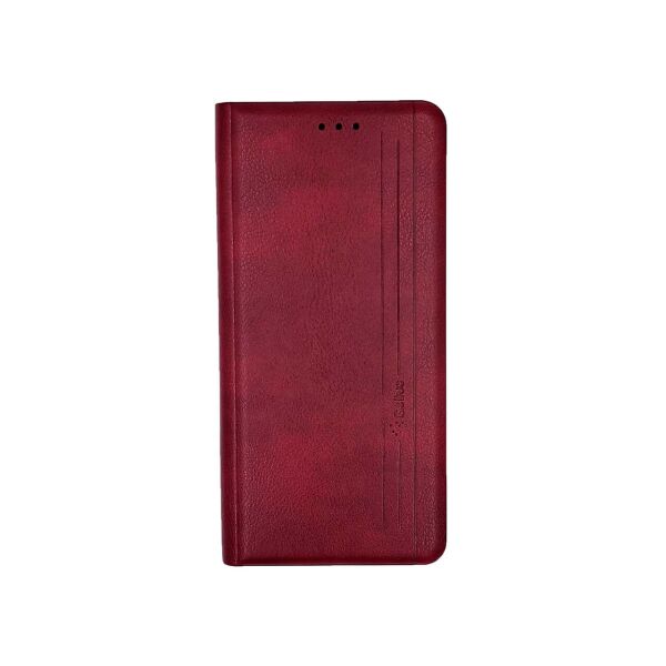 

Чехол книжка для Samsung Galaxy A02 A02 боковой из натуральной кожи, Gelius, Vertical Lines, Красный