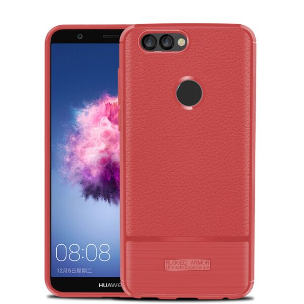 

Чехол накладка для Huawei P Smart | Enjoy 7S силиконовый, Armor, красный
