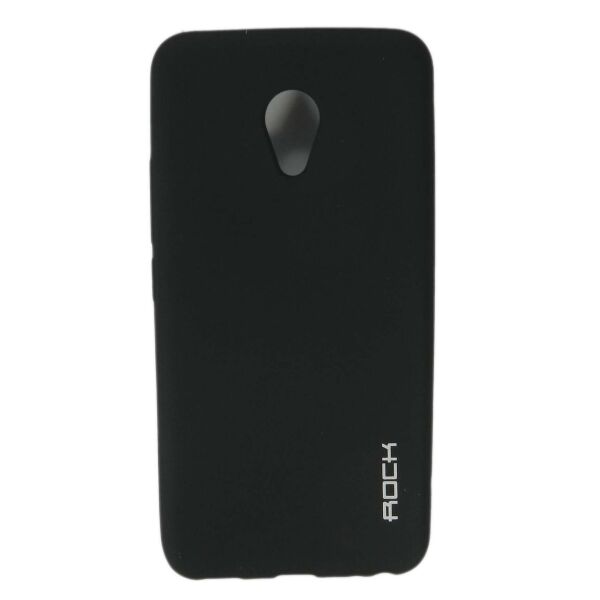 

Чехол накладка для Meizu M5 силиконовый матовый, ROCK, черный