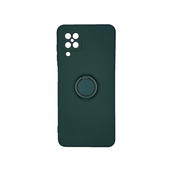 

Противоударный бампер для Samsung Galaxy M12 M127 силиконовый с кольцом, Зеленый