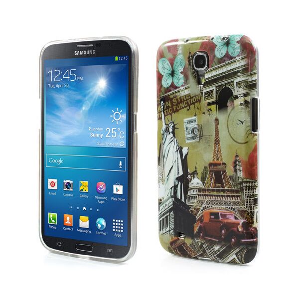 

Чехол накладка на на Samsung Galaxy Mega 6.3 I9200, "Эйфелева башня и статуя свободы"