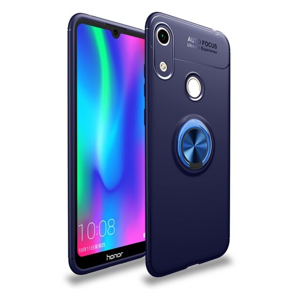 

Чехол накладка для Huawei Honor 8A противоударный с магнитным кольцом, синий