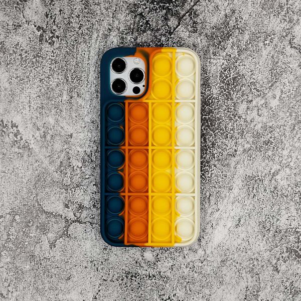 

Чехол антистресс Pop It для Apple iPhone 12 Pro силиконовый, Темно-зеленый