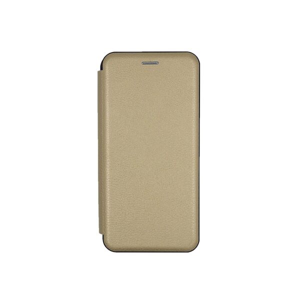

Чехол книжка для Huawei P Smart Z боковой с отсеком для визиток, Slim Case, Золотистый