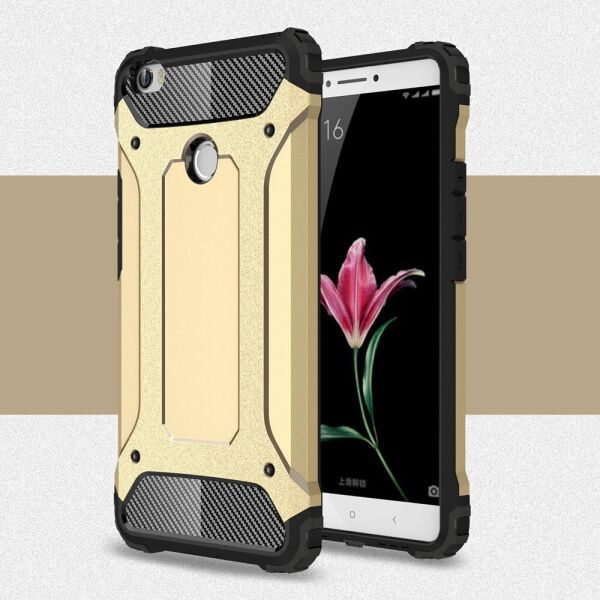 

Чехол накладка для Xiaomi Mi MAX противоударный, Spider. Золотистый