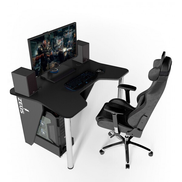 

Игровой стол ZEUS IGROK-3L, черный/черный с LED подсветкой