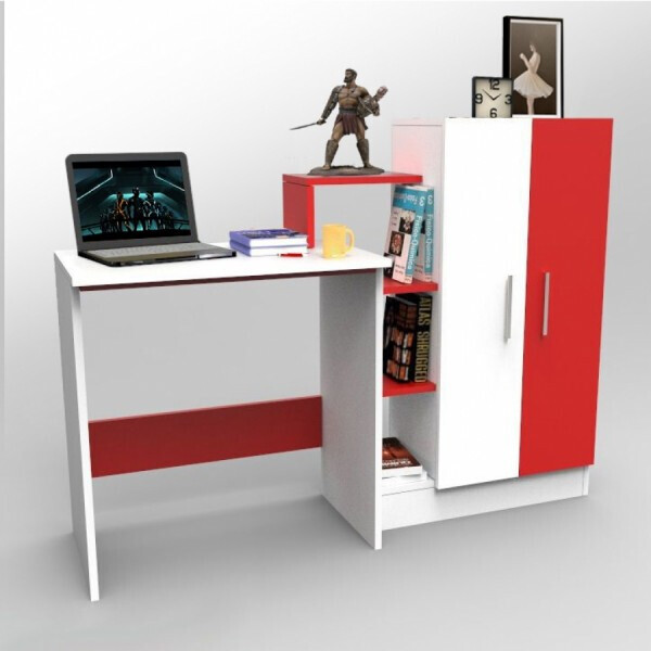 

Компьютерный стол Comfy Home ZC-1 Комфорт белый/красный