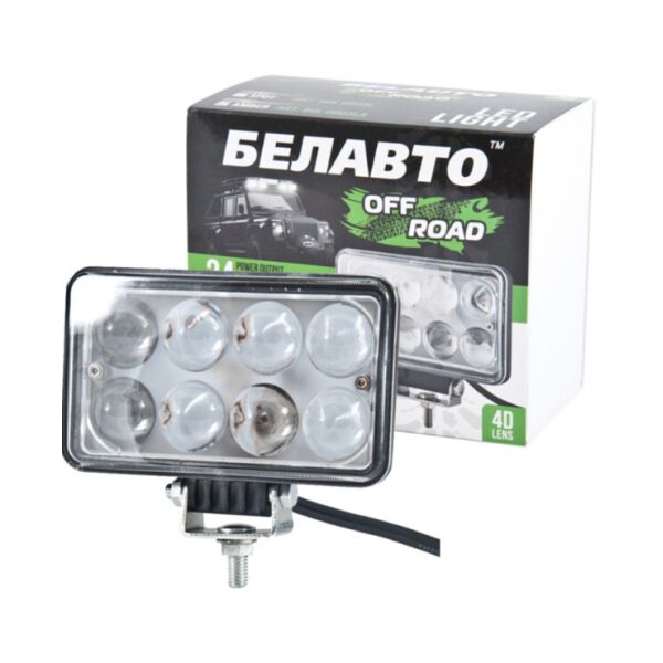 

Дополнительные светодиодные фары LED Белавто BOL0803 L 24W прямоугольные дальний
