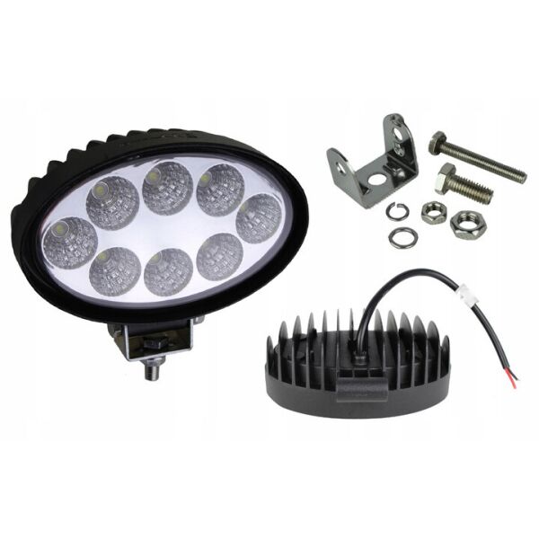 

Дополнительные светодиодные фары LED Лидер 38-24W 24W овальные ближний