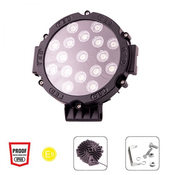 

Фара рабочего света Pulso WLP-51R1BK SPOT+FLOOD 17Led*3W (175*40)/10-30V/51W/6000K