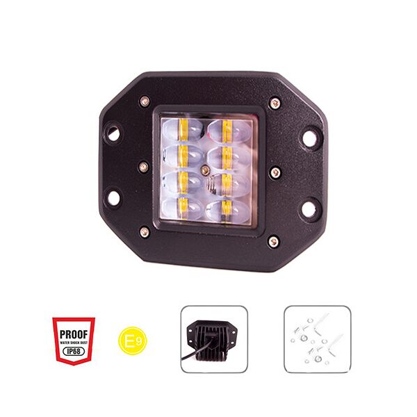 

Фара рабочего света Pulso WLP-24S2 SPOT 8Led*3W(120*60*80)/10-30V/24W/6000K