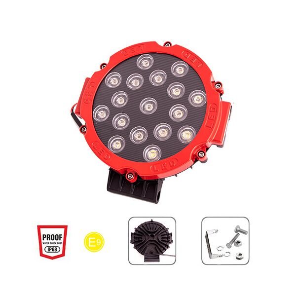 

Фара рабочего света Pulso WLP-51R1RD SPOT+FLOOD 17Led*3W (175*40)/10-30V/51W/6000K
