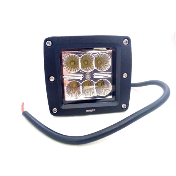 

Дополнительные светодиодные фары LED Лидер 15-30W 18W квадратные дальний