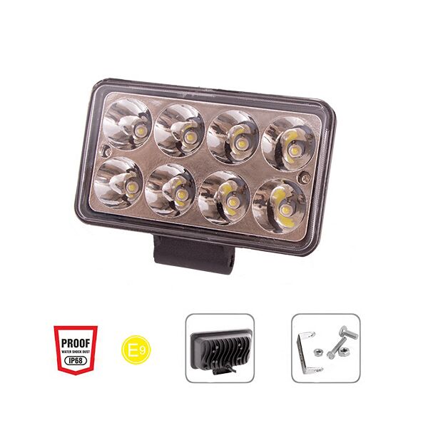 

Фара рабочего света Pulso WLP-24S4 SPOT 8Led*3W(152*65*65)/10-30V/24W/6000K
