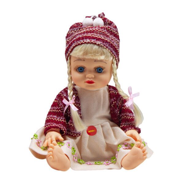 

Кукла "Алина" музыкальная 5079/5138/41/43 в рюкзаке (В бежевом платьице и кофточке)