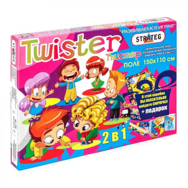 

Игра "Твистер" Strateg 11256 (рус.) поле 150-110 см