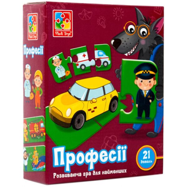 

Детская развивающая игра-пазл «Профессии» VT1804-32, 20 деталей