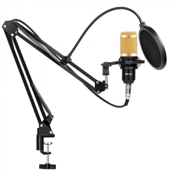 

Микрофон конденсаторный студийный Green Audio BM-800 со стойкой и ветрозащитой
