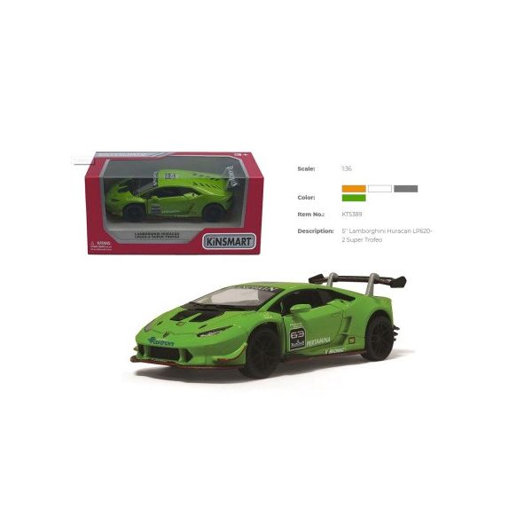 

Машина «Kinsmart» LAMBORGHINI HURACAN-LP620-2 SUPER TROFEO(KT5389W)