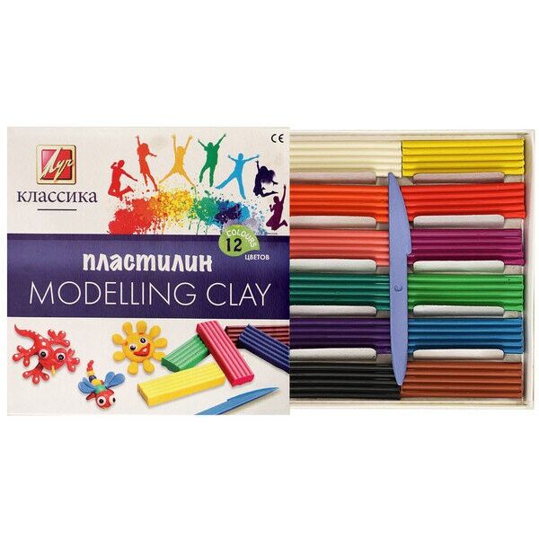 

Пластилин «Классика», 12 цветов, 240гр(7C331-08)