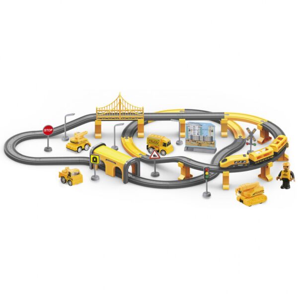 

Детская железная дорога "Городской экспресс" ZIPP Toys AU6881AB 92 детали, желтый
