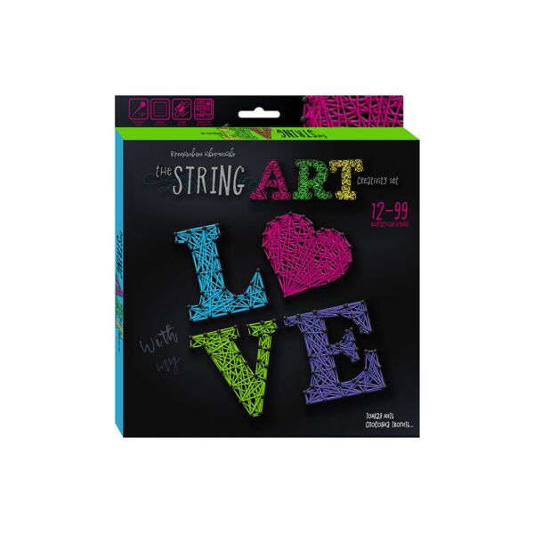 

Набор креативного творчества "The "STRING ART" Danko Toys STRA-01 рус (LOVE)