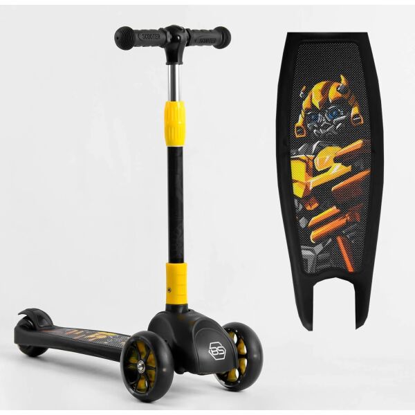 

Самокат Best Scooter свет колес и дисков Black-Yellow (15172)