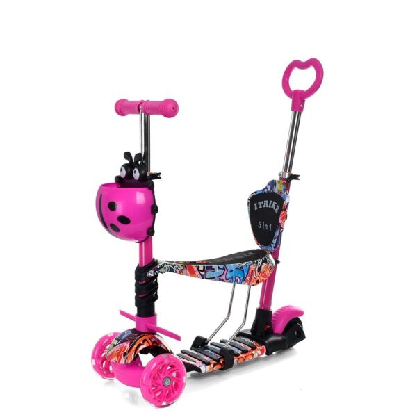 

Самокат 5 в 1 iTrike JR 3-058-I-WP17 Pink (JR 3-058-I)