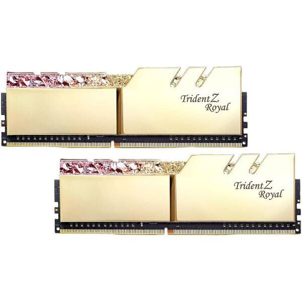 

G.Skill 16 GB (2x8GB) DDR4 3200 MHz Trident Z Royal Gold (F4-3200C16D-16GTRG)