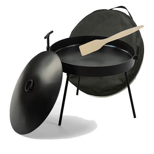 

Сковородка из диска бороны с крышкой и чехлом 50 см Kospa