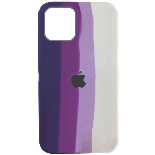 

Чехол Silicone case Full Rainbow для Apple iPhone 12 Pro (6.1") (Фиолетовый / Белый) (1185496)