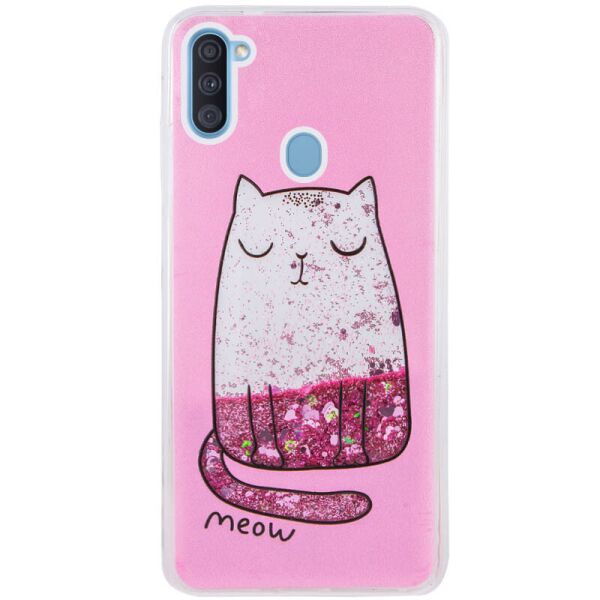 

TPU чехол с переливающимися блестками для Samsung Galaxy M11 (Котенок) (100083284)