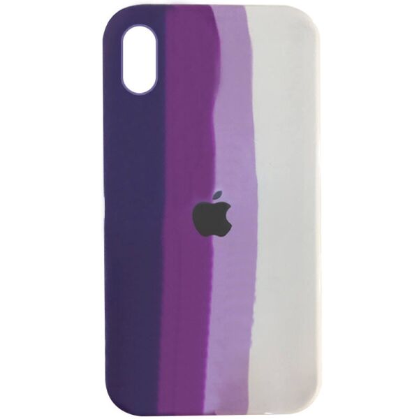 

Чехол Silicone case Full Rainbow для Apple iPhone XR (6.1") (Фиолетовый / Белый) (1185497)