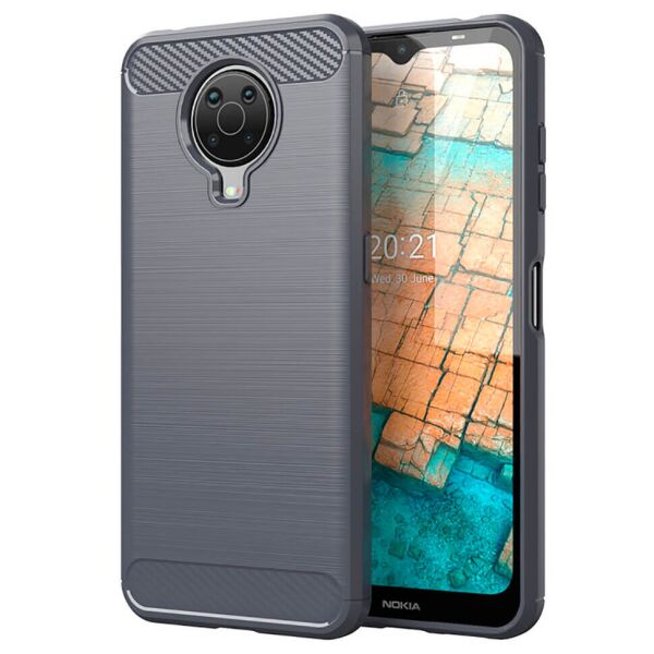 

Накладка Lenuo Carbon Fiber для Nokia G10 Серая