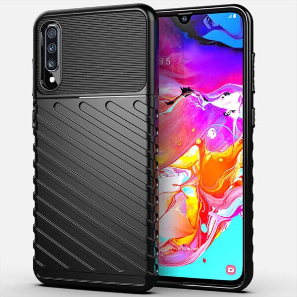 

Чехол Lenuo Thunder для Samsung Galaxy A70 A705F Black