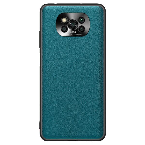 

Чехол Lenuo Metal Lens Series для Poco X3 NFC / X3 Pro Green