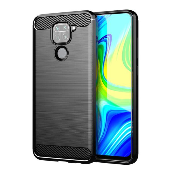 

Чехол Lenuo Carbon Fiber для Redmi Note 9 Black