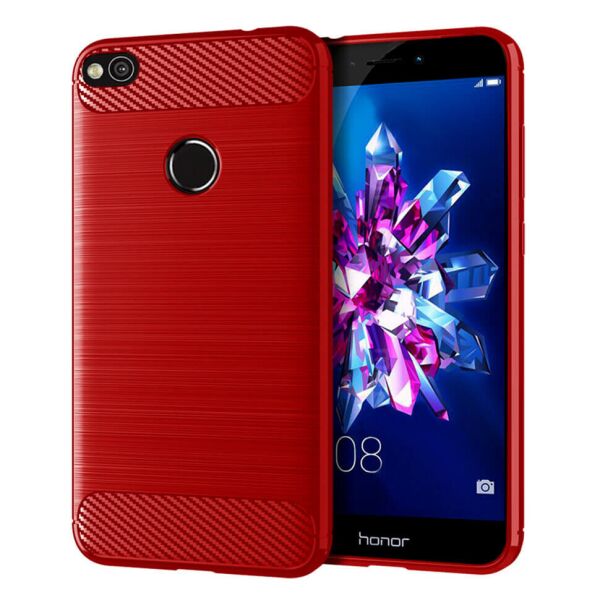 

Чехол Lenuo Carbon Fiber для Honor 8 Lite Red