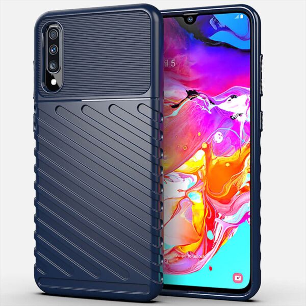

Чехол Lenuo Thunder для Samsung Galaxy A70 A705F Navy Blue