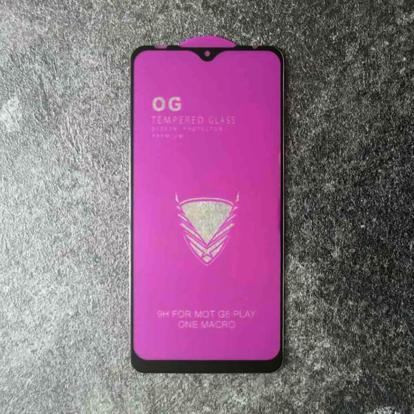 

Защитное Full Glue стекло OG Golden Armor для Motorola One Macro / G8 Play Black