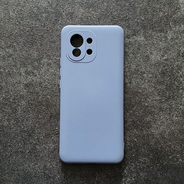 

Чехол Liquid Silicone Cover для Xiaomi Mi 11 Blue-gray
