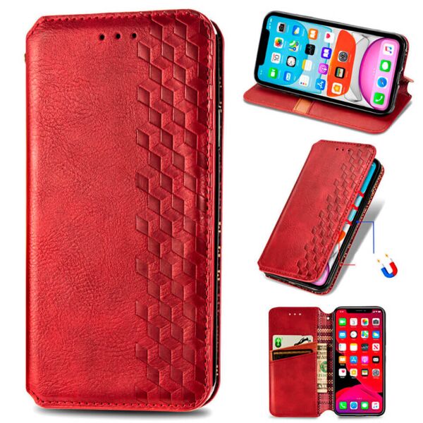 

Чехол-книжка GETMAN Cubic для ZTE Blade 20 Smart Red